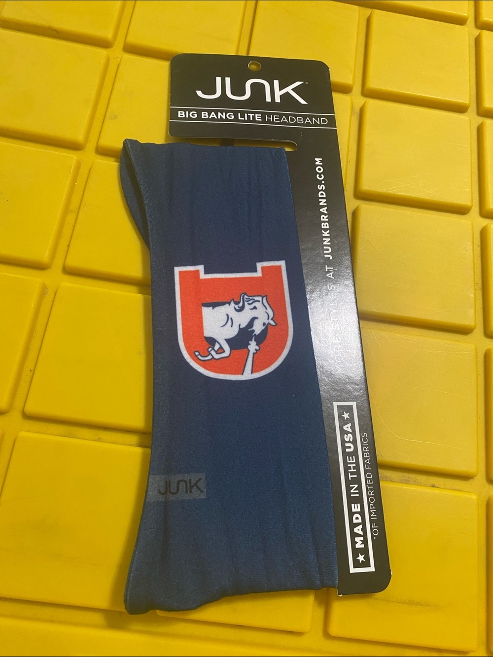 Unk Navy Headband with Red and White Logo
